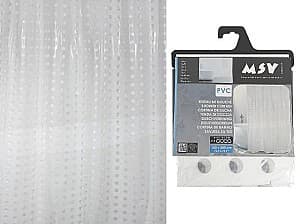 Perdea de baie MSV Circle White