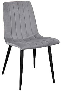 Scaun fier DP DC-90P N14 Catifea Light Grey+Black Legs