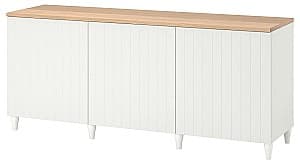Комод IKEA Besta с дверцами 180x42x76 Белый/Суттервикен/Каббарп Белый