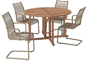 Набор садовой мебели IKEA Nammaro/Vasman 130 Светло-коричневый