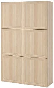 Шкаф IKEA Besta/Hanviken 120x42x193 Имитация античного дуба