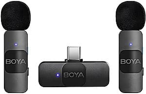 Микрофон Boya BY-V20 Ultracompact 2.4GHz Type-C jack Black
