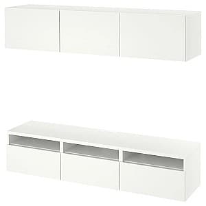 Living IKEA Besta/Lappviken deschidere apasare 180x42x185 Alb