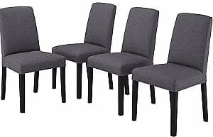 Scaun din lemn IKEA Bergmund Negru/Gunnared Gri Mediu