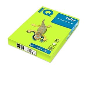 Hirtie colorata imprimanta IQ-Color A4 Neon Green, 80 g/m2, NEOGN