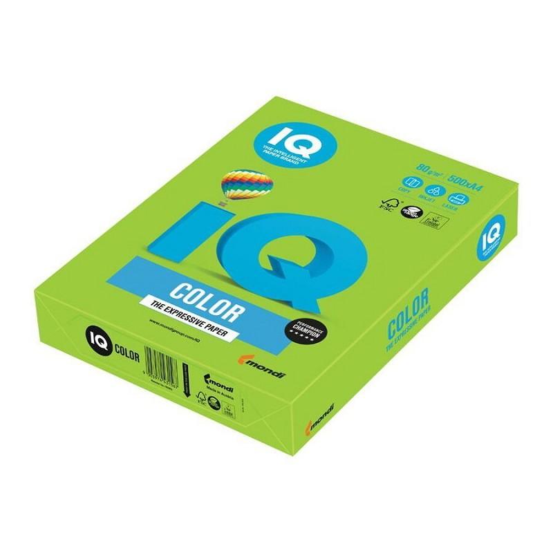 Цветная бумага для принтера IQ-Color A4 Limegreen, 160 г/м2, LG46160