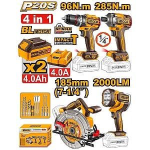 Набор электроинструментов INGCO COSLI241297