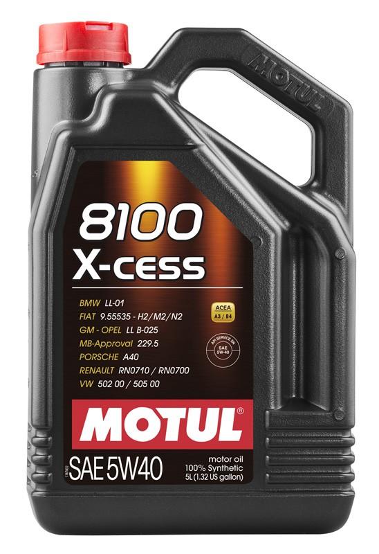 Моторное масло Motul 8100 X-Cess 5w40 5л