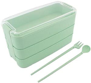 Set de recipiente alimentare Aptel AG479H Verde