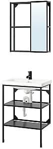 Set de mobila de baie IKEA Enhet/Tvallen/Saljen 64x43x87 Antracit