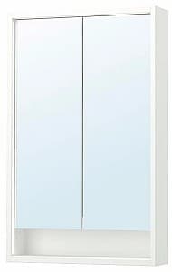 Dulap de baie IKEA Faxalven iluminat integrat 60x15x95 Alb