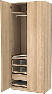 Шкаф IKEA Pax/Forsand полки/штанги/ящики 100x60x236 Имитация античного дуба