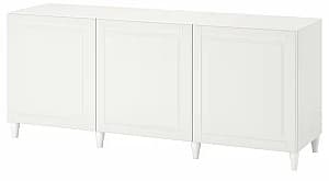 Comoda IKEA Besta/Kabbarp usi 180x42x74 Alb