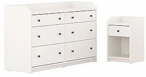 Комод IKEA Hauga 2 предмета 138x84 Белый