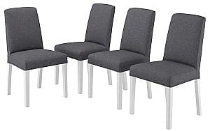 Деревянный стул IKEA Bergmund/Gunnared 4 шт. Белый/Средне-серый