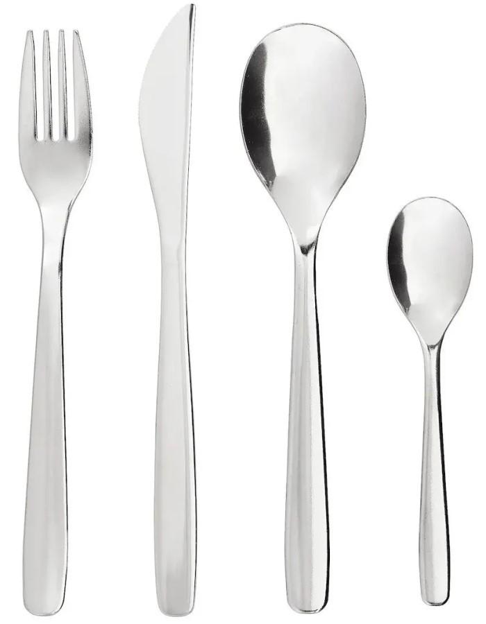 Set de tacimuri IKEA Mopsig 16buc. Inox