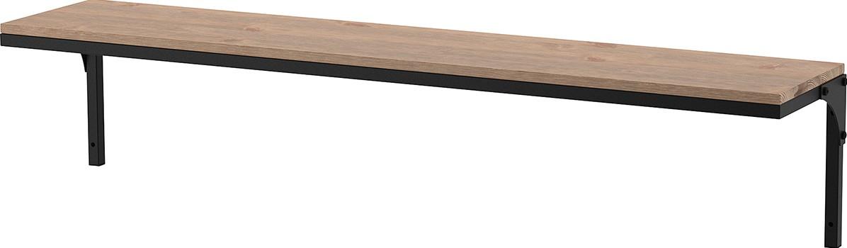 Полка на стену IKEA Fjallbo 101x20 Черный