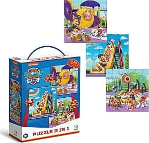 Puzzle Dodo 3in1 „Teren de joacă” seria Patrula Cățelușilor
