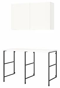 Комплект мебели для ванной IKEA Enhet 139x63.5x90.5 Антрацит/Белый