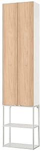 Dulap de baie IKEA Enhet raft/corp 60x32x255 Alb/Aspect Stejar