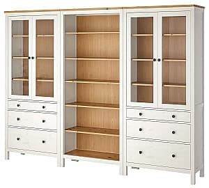 Шкаф IKEA Hemnes дверцы/ящики 270x197 Окрашен в белый/Светло-коричневый