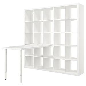 Masa de birou IKEA Kallax/Lagkapten 182x159x182 Alb