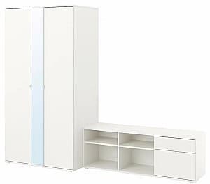 Dulap IKEA Vihals cu banca 200x57x200 Alb