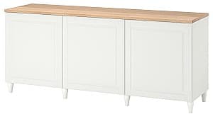 Comoda IKEA Besta cu usi 180x42x76 Alb/Smeviken/Kabbarp Alb)