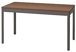 Офисный стол IKEA Idasen 140x70x75 Коричневый/Темно-серый