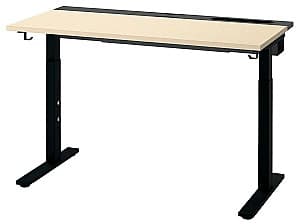 Masa pentru calculator IKEA Mittzon 160x80 Furnir Mesteacan/Negru