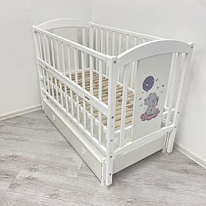 Детская кроватка Kuzea Elefant (sertar)