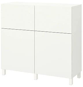 Комод IKEA Besta с дверцами/ящиками/плавно-закрывающиеся направляющие 120x42x112 Белый/Лаппвикен/Стуббарп Белый