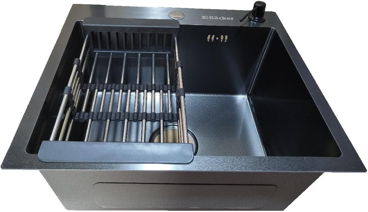 Chiuveta de bucatarie Backer Grid 500-45033 Nano Black