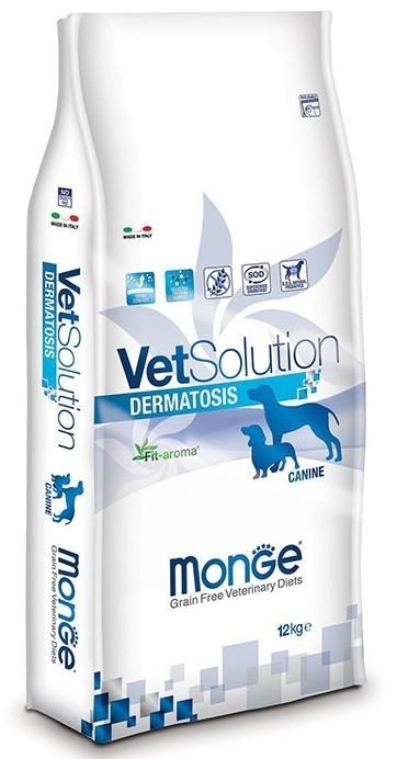 Hrana uscata pentru caini Monge VETSOLUTION DERMATOSIS 12kg