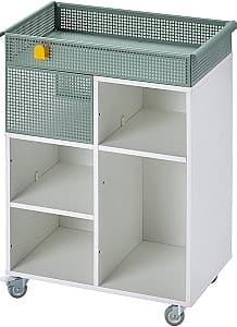 Comoda copii IKEA Ovning 54x33 Alb/Gri Verde
