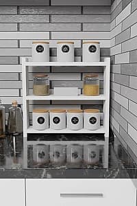 Etajera Prestige 3 rafturi 40x10 Alb