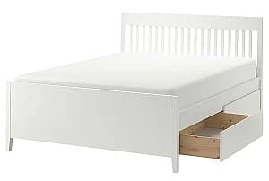 Кровать IKEA Idanas Lindbaden с ящиками 140x200 Белый
