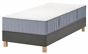 Кровать IKEA Lyngor/Vagstranda/Burfjord жесткий 90x200 10cm Голубой/Темно-Серый
