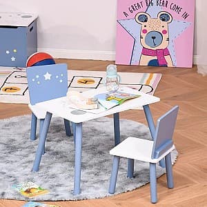 Письменный стол HomCom 312-035 60x40x43см (White/Light Blue)