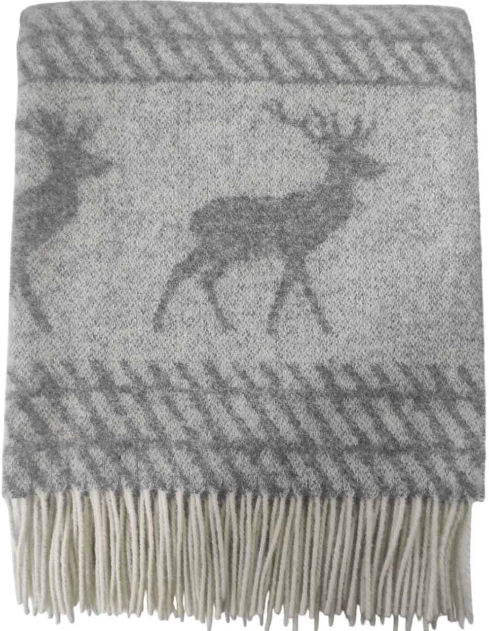 Плед Vladi Онтарио 140x200 (Новозеландская Шерсть 100%) Олень 1