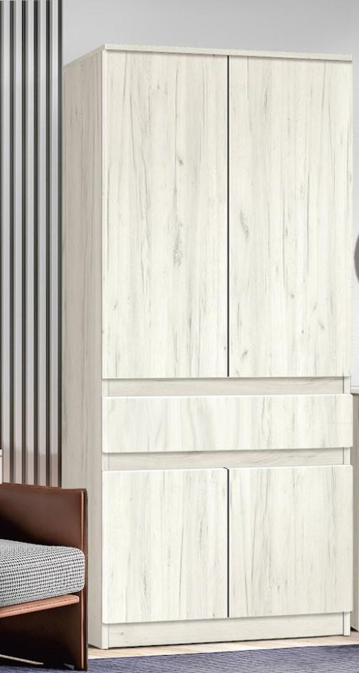 Dulap Modern Komfi 80cm Stejar Craft Alb