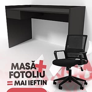 Офисный стол Smartex M3 120 Черный + Кресло Waltz OC-833