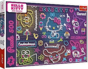Пазлы Trefl 500 Neon Hello Kitty (37523)