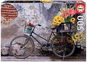 Puzzle Educa 500 Bicycle with Flowers (17988)