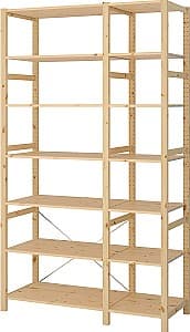 Стеллаж IKEA Ivar 2 секции/полка 134х50х226 Сосна