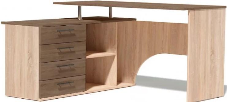 Masa de birou Masit 46310 Perla Artizan (Bej)/Stejar urban cafeniu