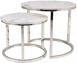 Журнальный столик Signal Atlanta B II (White Marble/Chrome)