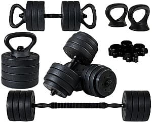 Haltera FUNFIT Dumbbell Set 40kg 4in1 + grips (4261)