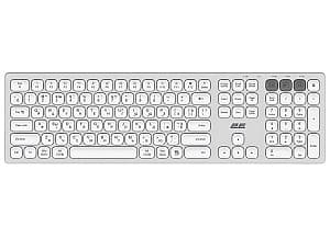 Клавиатурa 2E KS270 (Серебристый/Белый)