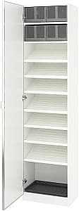 Dulap pentru incaltaminte IKEA Pax/Aheim rafturi/cutii/oglinda 50x38x201 Alb